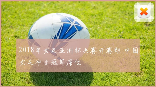 2018年女足亚洲杯决赛开赛即 中国女足冲击冠军席位